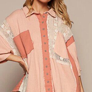 Oli & Hali Oversized Patchwork Top